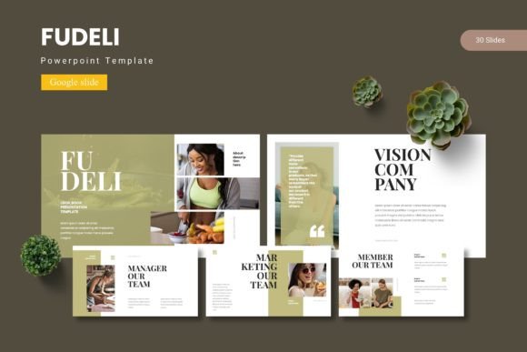 Fudeli Google Slide Template: A Creative Design Asset