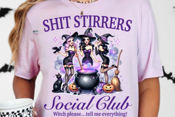 Halloween Witch Social Club PNG: Your Spooky Design Ally