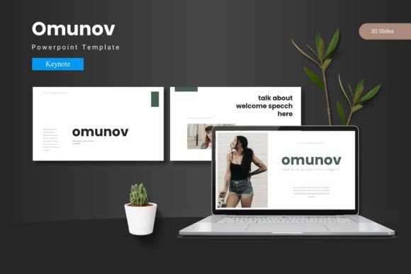 Omunov Keynote Template: Your Modern Design Asset