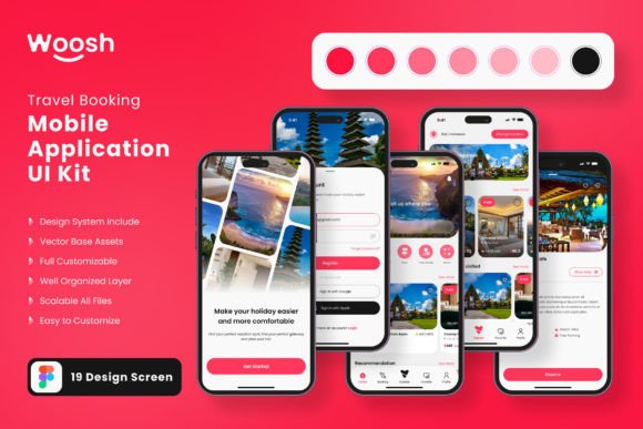Travel Booking App Mobile UI KIT: Your Design Shortcut