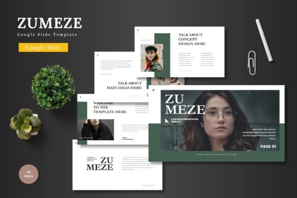 Zumeze - Google Slide Template: A Modern Design Asset